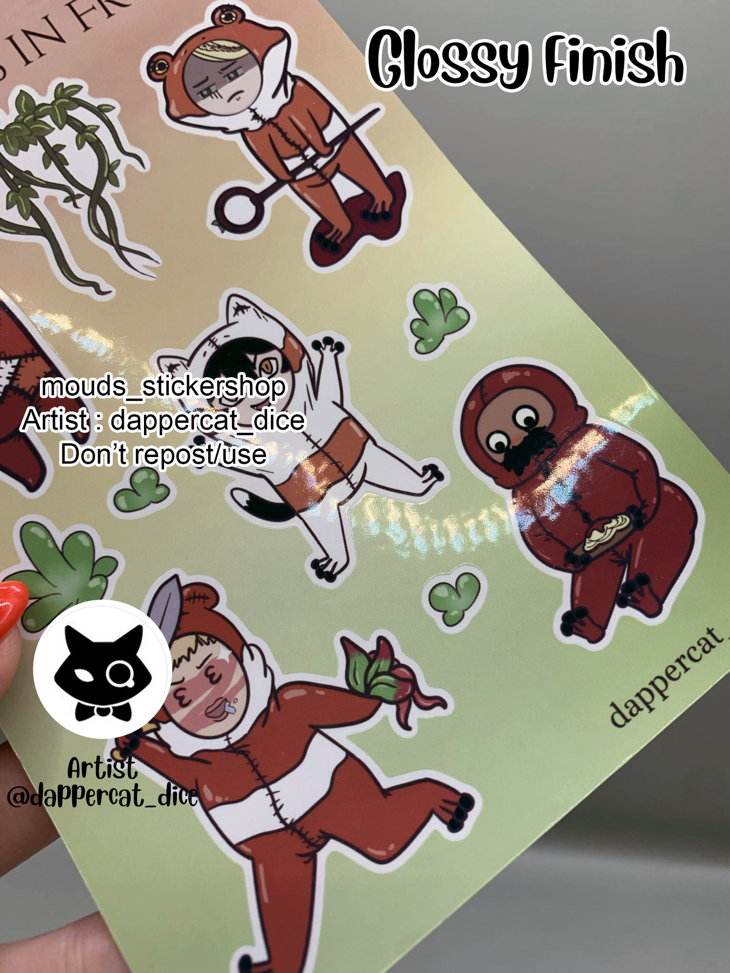 POD Vinyl Sticker Sheet