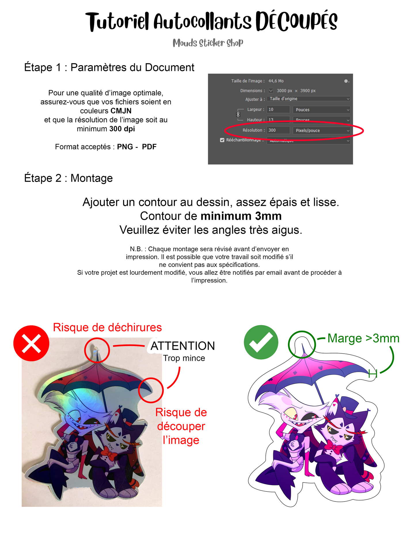 POD Clear Die Cut Vinyl Sticker