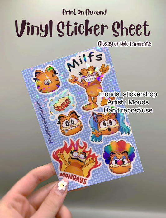 4"x6" - POD Weatherproof Vinyl Sticker Sheet - 2 pcs