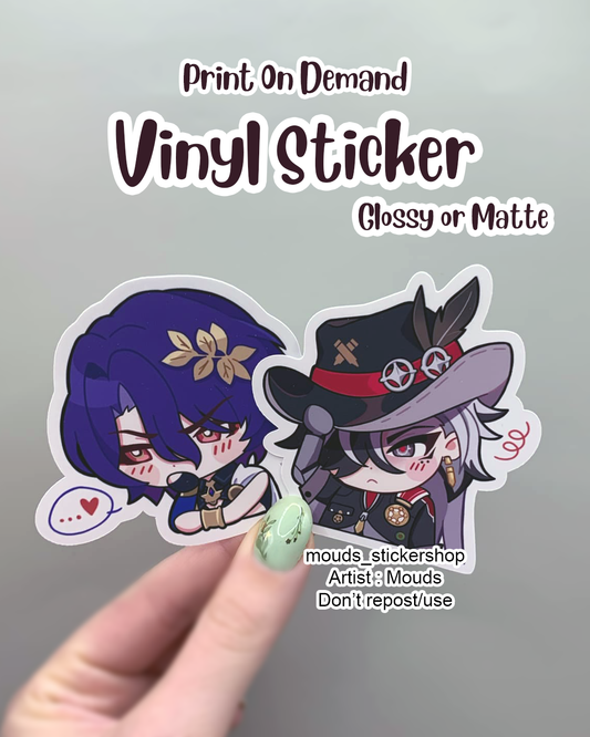 POD Vinyl Die Cut Stickers