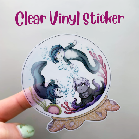 POD Clear Die Cut Vinyl Sticker