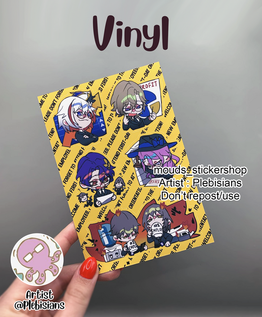 POD Vinyl Sticker Sheet